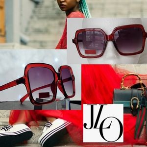 ❤ Red Square Sunglasses by: Jennifer Lopez (JLo)
